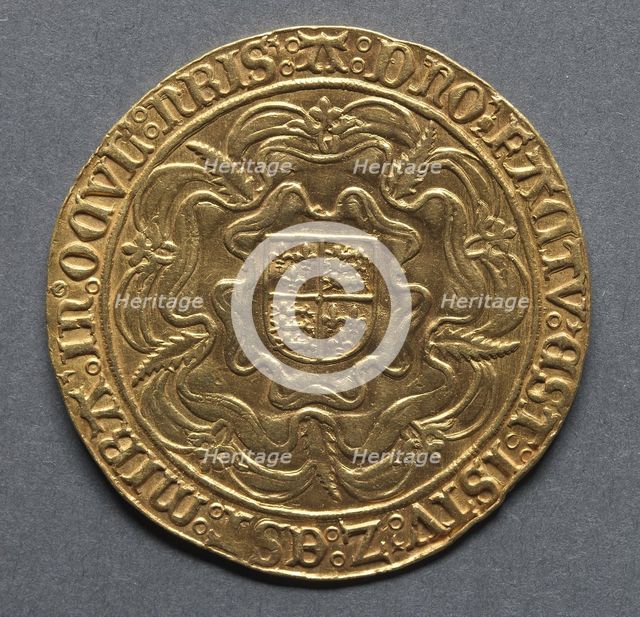 Sovereign (reverse), 1553. Creator: Unknown.