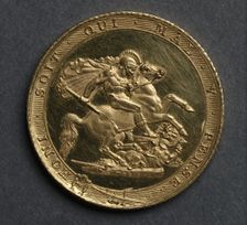 Sovereign (reverse), 1817. Creator: Unknown