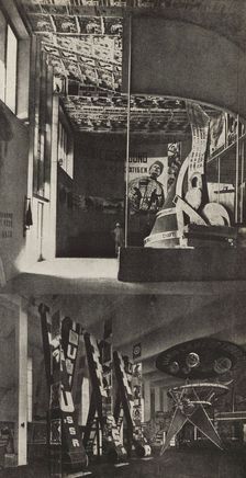 Soviet pavilion at the International Press Exhibition, Cologne, 1933. Creator: Lissitzky, El (1890-1941)