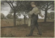 Sower, 1894. Creator: Hans Thoma