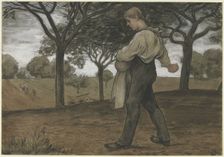 Sower, 1894. Creator: Hans Thoma