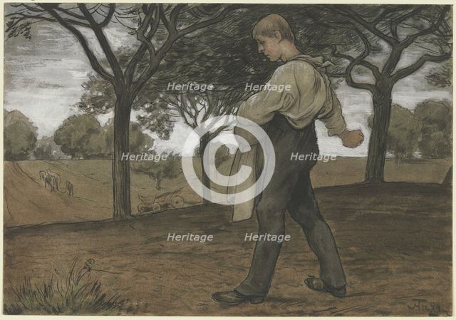 Sower, 1894. Creator: Hans Thoma.