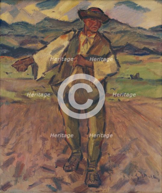 Sower, 1935-1938. Creator: Gustav Mally.