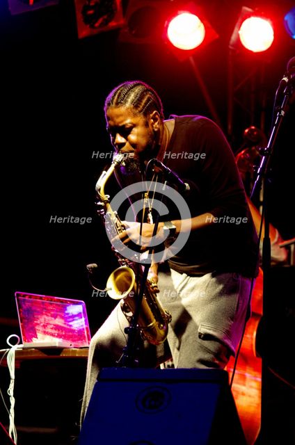 Soweto Kinch, Imperial Wharf Jazz Festival, London, 2011. Artist: Brian O'Connor