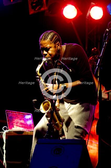Soweto Kinch, Imperial Wharf Jazz Festival, London, 2011. Artist: Brian O'Connor