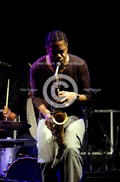 Soweto Kinch, Imperial Wharf Jazz Festival, London, 2011. Artist: Brian O'Connor