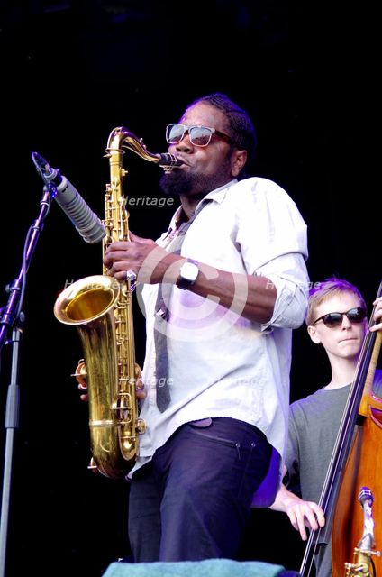 Soweto Kinch, Love Supreme Jazz Festival, Glynde, East Sussex, 2013. Artist: Brian O'Connor