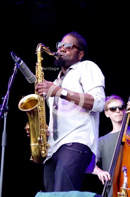 Soweto Kinch, Love Supreme Jazz Festival, Glynde, East Sussex, 2013. Artist: Brian O'Connor