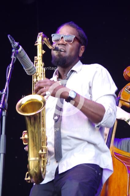 Soweto Kinch, Love Supreme Jazz Festival, Glynde, East Sussex, 2013. Artist: Brian O'Connor