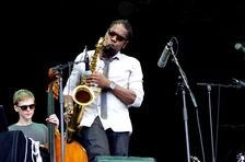 Soweto Kinch, Love Supreme Jazz Festival, Glynde, East Sussex, 2013. Artist: Brian O'Connor