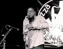 Soweto Kinch, Royal Festival Hall Foyer, London, 2002. Artist: Brian O'Connor