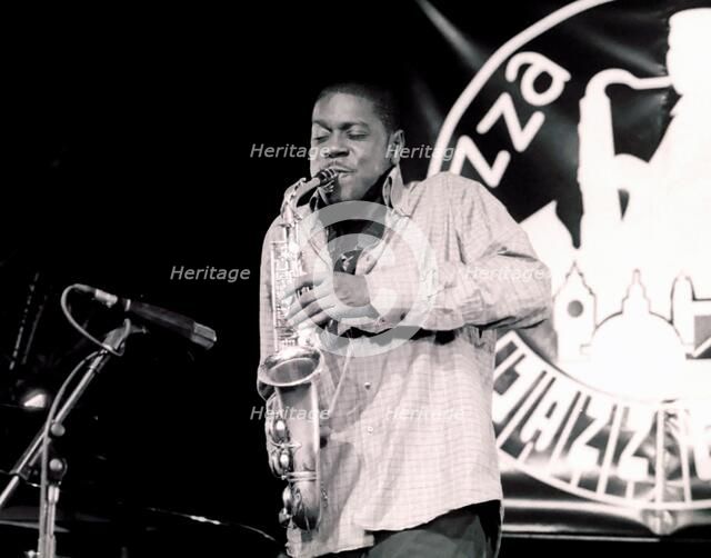 Soweto Kinch, Royal Festival Hall Foyer, London, 2002. Artist: Brian O'Connor
