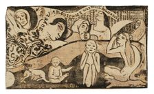 Soyez amoureuses, vous serez heureuses (Love, and You Will Be Happy), from the Suite of La..., 1899. Creator: Paul Gauguin