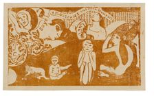 Soyez amoureuses, vous serez heureuses (Love, and You Will Be Happy), from the Suite of La..., 1899. Creator: Paul Gauguin