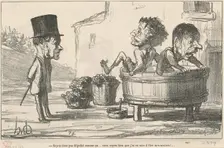 Soyez donc pas dégouté comme ca ..., 19th century. Creator: Honore Daumier