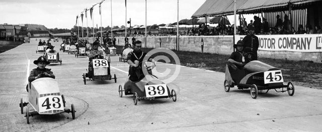 Soap Box Derby, Crystal Palace, London, 1939. Artist: Unknown