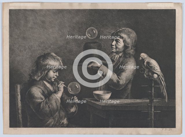 Soap Bubbles, 1799.   Creator: Jean-Jacques de Boissieu.