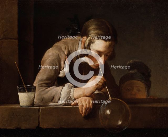 Soap Bubbles, after 1739. Creator: Jean-Simeon Chardin.