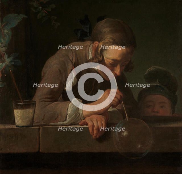 Soap Bubbles, ca. 1733-34. Creator: Jean-Simeon Chardin.
