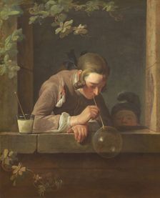 Soap Bubbles, probably 1733/1734. Creator: Jean-Simeon Chardin