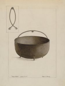 Soap Kettle, c. 1937. Creator: Clyde L. Cheney