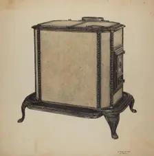 Soap Stone Stove, c. 1940. Creator: Raymond Neumann