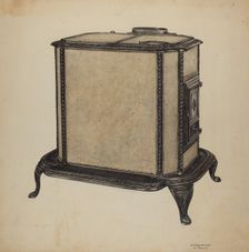 Soap Stone Stove, c. 1940. Creator: Raymond Neumann