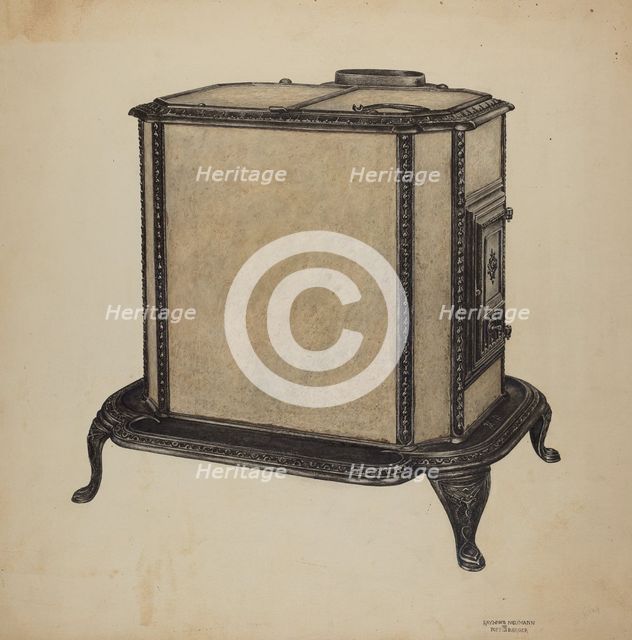 Soap Stone Stove, c. 1940. Creator: Raymond Neumann.