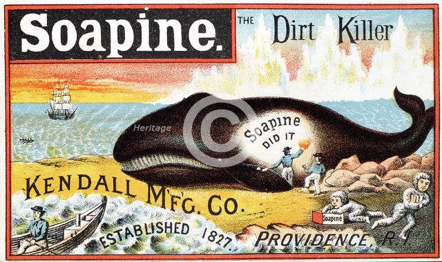 Soapine household cleaner, late 19th century. Creator: Unknown.
