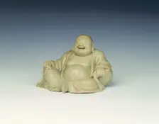 Soapstone laughing Buddha, Qing dynasty, China, late 17th-18th century. Creator: Unknown