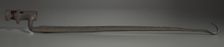 Socket bayonet modified with a hooked tip, 1861-1865. Creator: Unknown