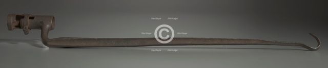 Socket bayonet modified with a hooked tip, 1861-1865. Creator: Unknown.