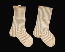 Socks, American, ca. 1885. Creator: Unknown