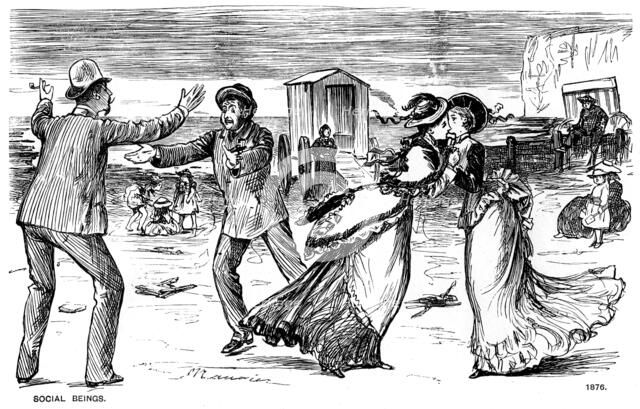 'Social Beings', 1876 (1891). Artist: George du Maurier