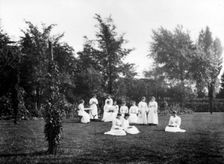 Social block lawn, York, Yorkshire, 1907