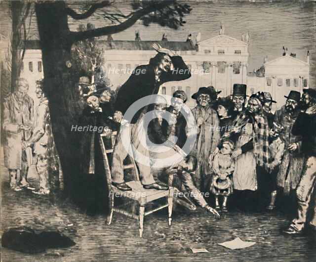 'Socialists', 1891, (1922). Creator: William Strang.