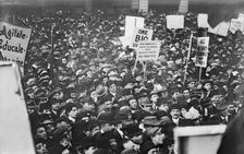 Socialists in Union Square, N.Y.C. [large crowd] Photo, 1 May 1912 - Bain Coll., 1912. Creator: Bain News Service