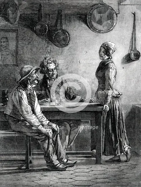 Socialists - painted by E. Armitage, 1850. Creator: Unknown.
