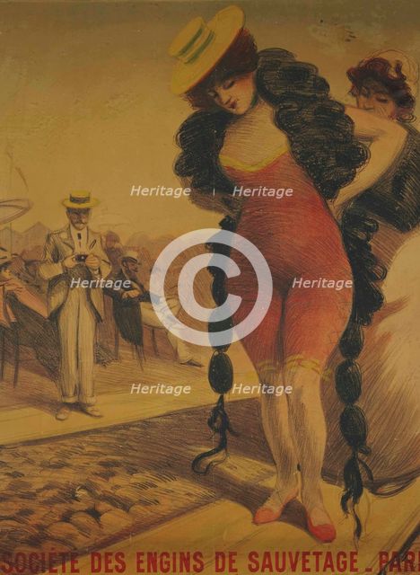 Société des Engins de Sauvetage-Paris, c1900. Creator: Chéret, Jules (1836-1932).