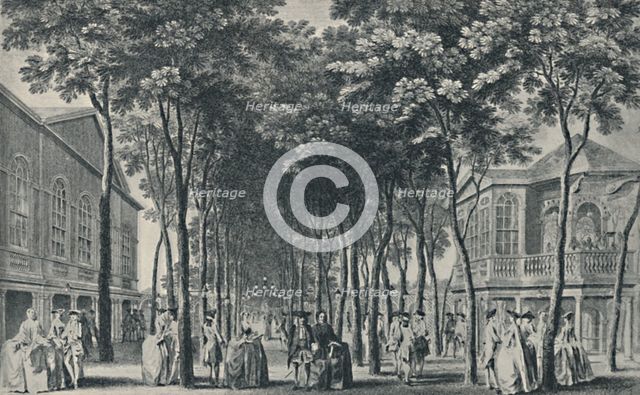 'Society at the Marylebone Gardens, 1755', (1920). Artist: John Tinney.