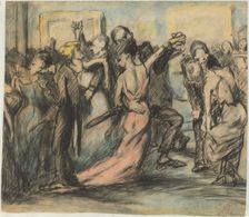 Society Ball [verso], c. 1907. Creator: George Wesley Bellows