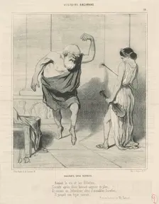 Socrate chez aspasie, 19th century. Creator: Honore Daumier