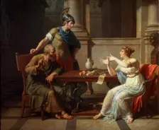 Socrates and Alcibiades at Aspasia 1801. Artist: Nicolas Andre Monsiau