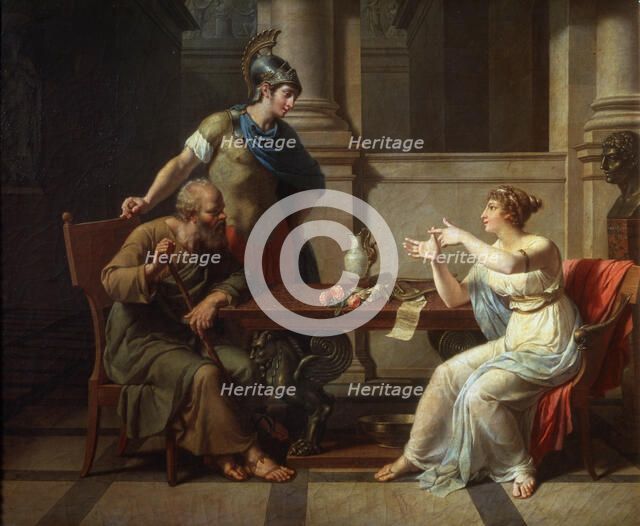 'Socrates and Alcibiades at Aspasia', 1801.  Artist: Nicolas Andre Monsiau