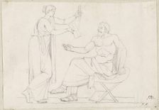 Socrates and Diotima, 1775/80. Creator: Jacques-Louis David