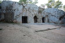 Socrates prison, Athens, Greece. Creator: Samuel Magal