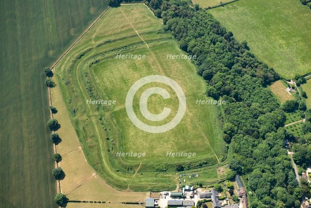 Sodbury Camp, a bivallate hillfort earthwork, Little Sodbury, Gloucestershire, 2023 Creator: Robyn Andrews.