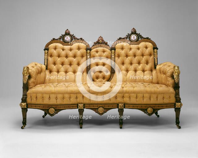 Sofa, 1860/70. Creator: Unknown.