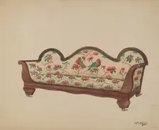 Sofa, 1935/1942. Creator: William Mills
