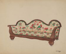 Sofa, 1935/1942. Creator: William Mills